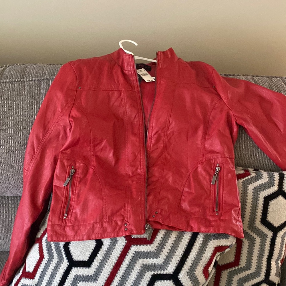 Faux leather jacket